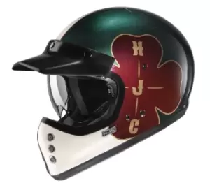 HJC V60 Ofera Helmet, red-green, Size S, red-green, Size S