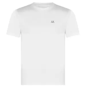 CP COMPANY Short Sleeve Basic Logo T Shirt - White