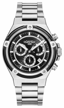 Roamer 221837 41 55 20 Mens Tempomaster Chronograph Steel Bracel Colour - Black