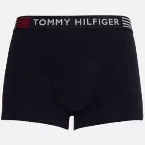 Tommy Hilfiger Mens Logo Waistband Trunks - Desert Sky - XL