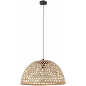 Hanging Ceiling Pendant Light Wicker Shade 1 x 40W E27 Hallway Feature Lamp