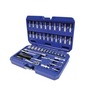 Faithfull Socket Set of 46 Metric 1/4in Drive