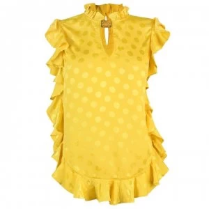 Biba Ruffle Blouse - Yellow