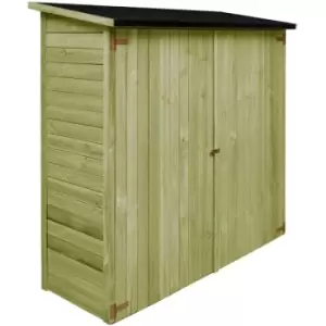 Garden Tool Shed Impregnated Pinewood 182x76x175cm vidaXL - Brown