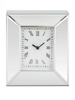 Rectangle Mirrored Mantel Clock