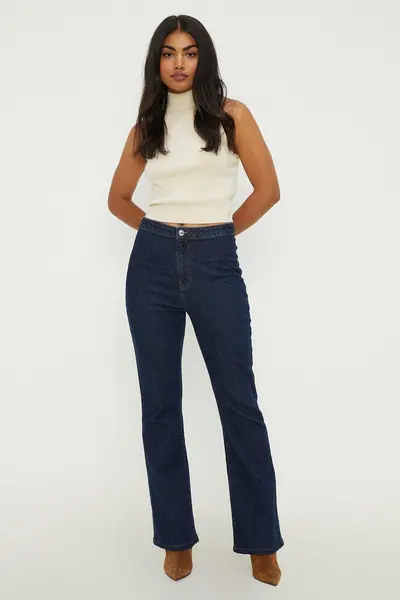 Dorothy Perkins Slim Bootcut Jeans Indigo