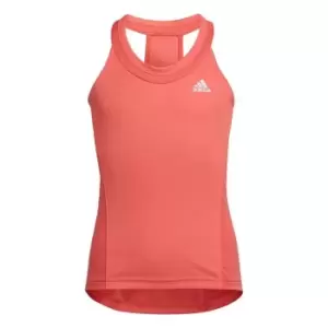 adidas Club Tennis Tank Top Kids - Semi Turbo / White