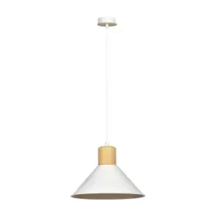 Rowen White Dome Pendant Ceiling Light 1x E27