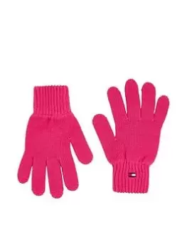 Tommy Hilfiger Kids Small Flag Gloves - Hot Magenta