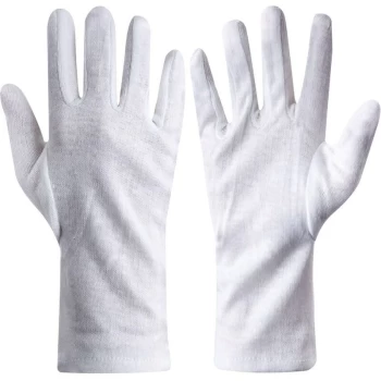 Womens Fourchette Polycotton Sewn Wrist Gloves - Size 8 (Pk-12) - Sitesafe