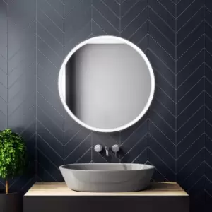 Round LED Bathroom Mirror with Demister 800mm- Como