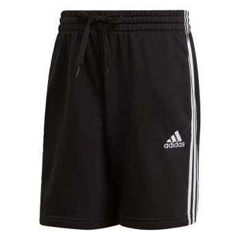 adidas Essentials French Terry 3-Stripes Shorts Mens - Black