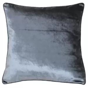 Paoletti Luxe Velvet Anthracite Cushion Grey