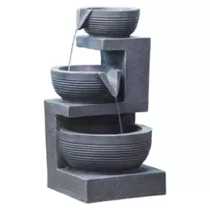 Garden Gear Serenity Tiered Bowl Indoor Outdoor Water Feature