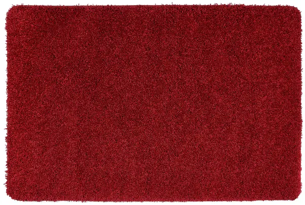 Buddy Mat Buddy Plain Shaggy Mat Rug - 100x60cm - Red