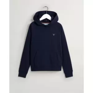 Gant Small Logo Hoodie Junior - Blue