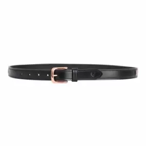 Hy Unisex Adult Rosciano Leather Belt (S) (Black/Rose Gold)