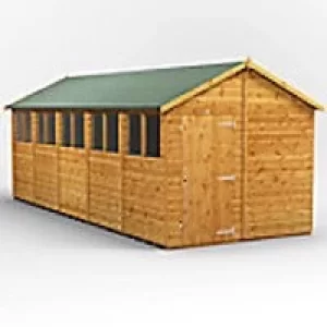 Power Garden Shed 208PA Golden Brown 20x8