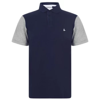 Jack Wills Waterford Colour Block Polo - Navy