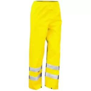 Result Mens Hi-Vis Trousers / Pants (S-M) (Hi-Vis Yellow) - Hi-Vis Yellow