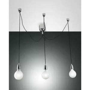 Fabas Luce Blog Cluster Pendant Ceiling Light Chrome Glass, E27