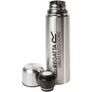 Regatta 1 Litre Stainless Steel Push Release Vacuum Flask One Size