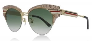 Gucci GG0283S Sunglasses Nude / Gold 003 53mm