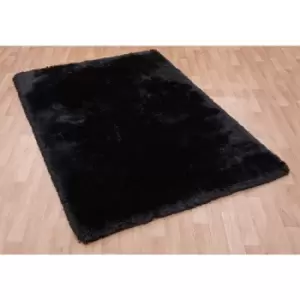 Plush Black 200cm x 300cm Rectangle