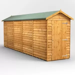 18x4 Power Overlap Windowless Apex Garden Shed