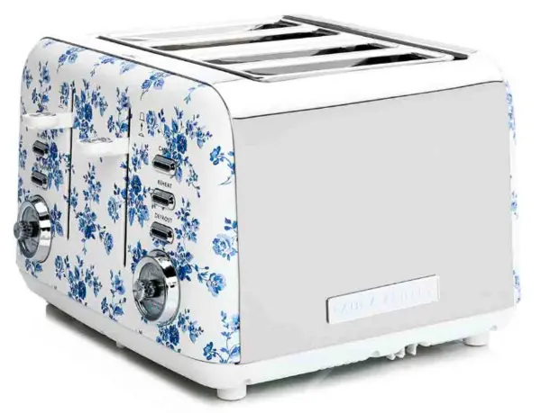 Laura Ashley VQSBT583LACR 4 Slice Toaster