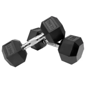 Neo Single 12.5Kg Hexagonal Dumbbell