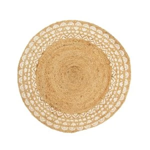 Sass & Belle Ibzia Modern White Jute Rug