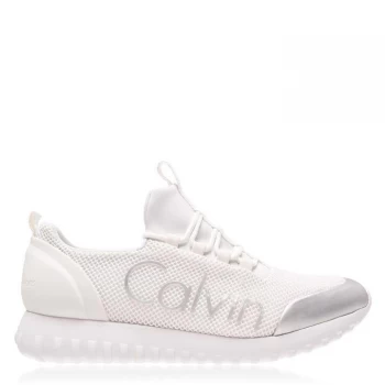 Calvin Klein Jeans Ron Low Top Trainers - White/Silver