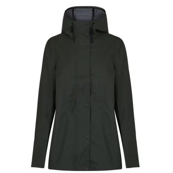 Hunter Rubberised Mac Jacket Womens - Green