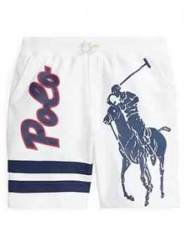 Ralph Lauren Boys Polo Graphic Jersey Short - White