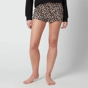 Calvin Klein Womens Leopard Sleep Shorts - Leopard - S