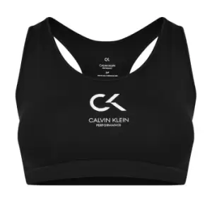 Calvin Klein Performance Racerback Sports Bra - Black