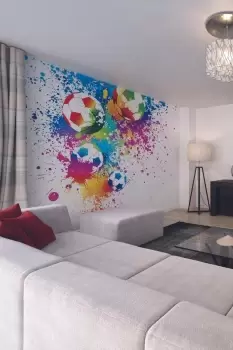 Football Splash Wall Mural