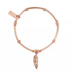 ChloBo RBMNB571 Women&apos;s Mini Noodle Ball Filigree Feather Bracele