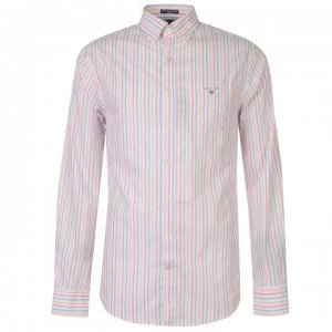 Gant Gant Long Sleeve 3 Colour Shirt Mens - Pink Rose 613