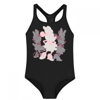 Speedo Minnie Mouse Swim Suit Junior Girls - Black