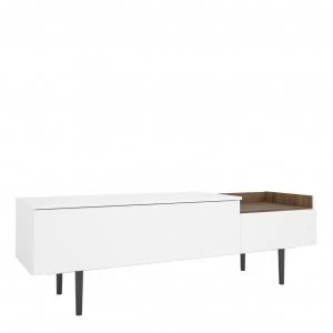 Cullen 2 Drawer Sideboard - White & Walnut Effect