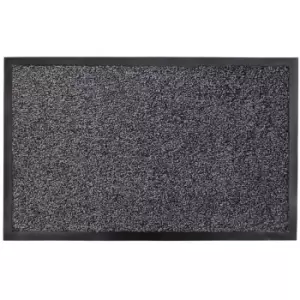 JVL Admiral 60 x 90cm Dirt Stopper Door Mat - Charcoal