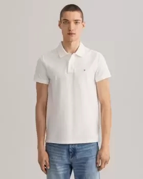 GANT Men Original Slim Fit Pique Polo Shirt (XXL) White