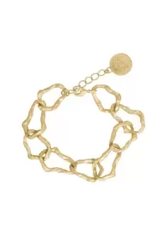 Gold 'Ritzy' Molten Link Bracelet