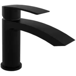 Kartell - TAP290CN K-Vit Curve Nero Mono Basin Mixer With Click Waste, Matt Black