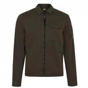 CP COMPANY Zipped Overshirt - Ivy Green