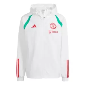 adidas Manchester United All-weather Jacket 2023 2024 Adults - White