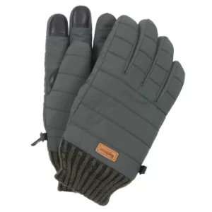 Barbour Mens Banff Quilted Gloves Olive Large