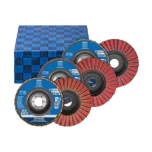 Pferd Polivlies Flap Disc Set Pvz 3 Piece Ceramic Diameter 125mm Centre Hole Di